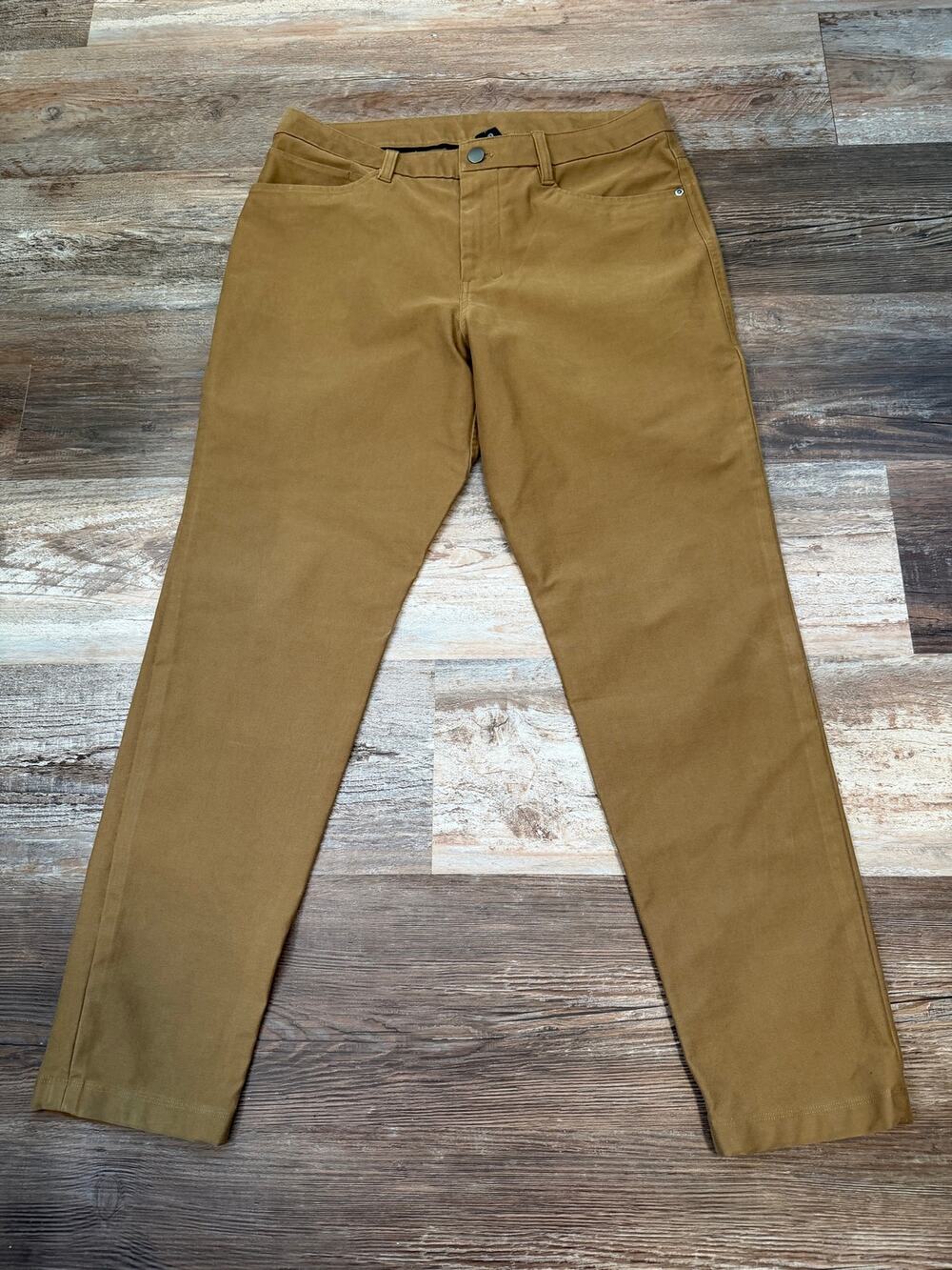 Lululemon ABC 5-Pocket Pants khaki men’s size 31x29 EUC
